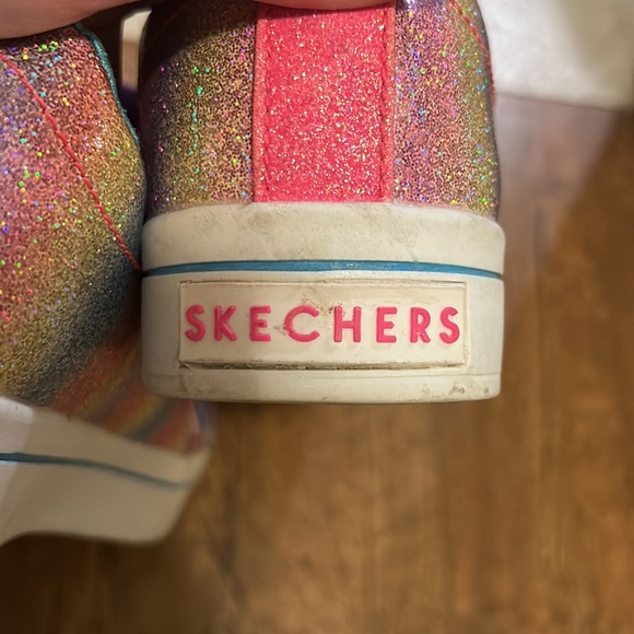 Skechers Flip Kicks Reverse Sequins Twinkle Toes Sneaker 3.5 Youth - Picture 8 of 10